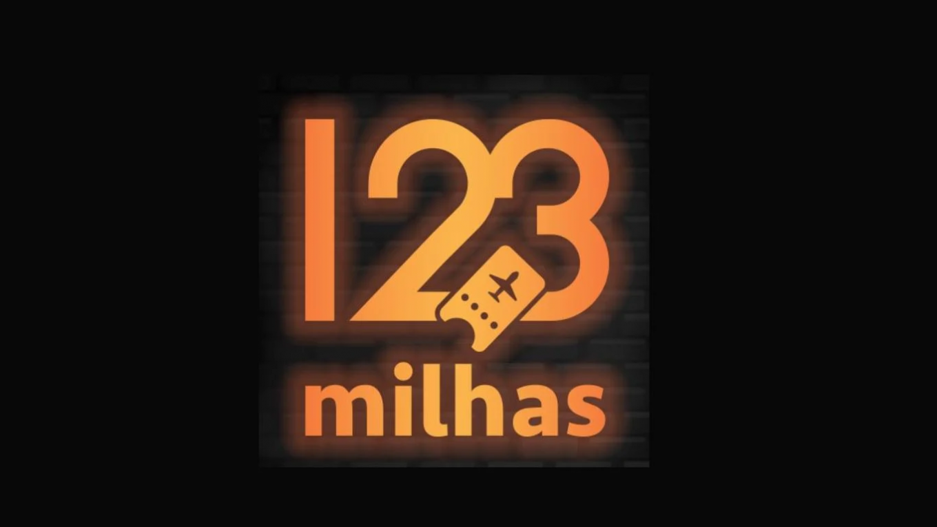 Logomarca da 123 milhas passagens aéreas